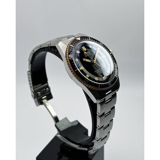 (SOLD!!) 40mm • 2021 Oris Divers Sixty-Five 65 Bronze Bezel Full Set